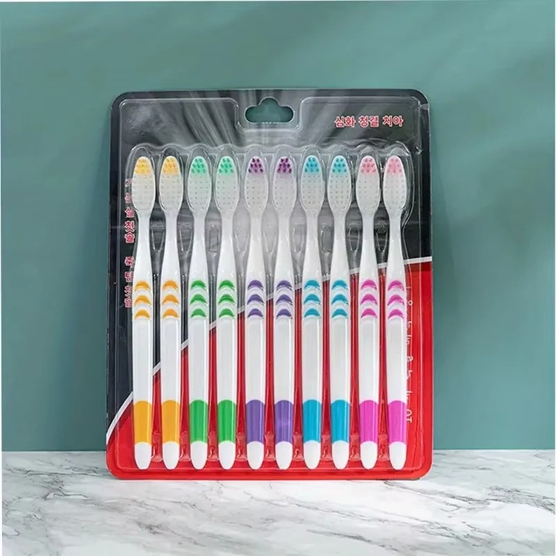 Bamboo Toothbrush - 10Pcs 대나무 숯 울트라 소프트 나노