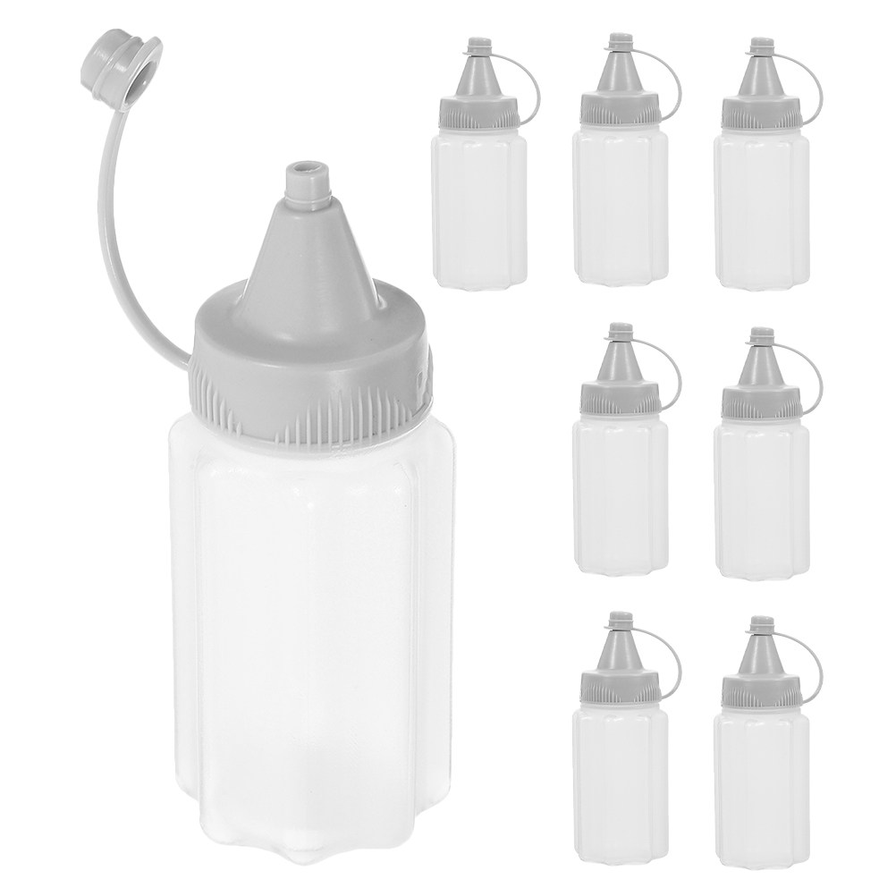 Reusable Bottle - 8개 세트, 투명 플라스틱 재질의 주방용