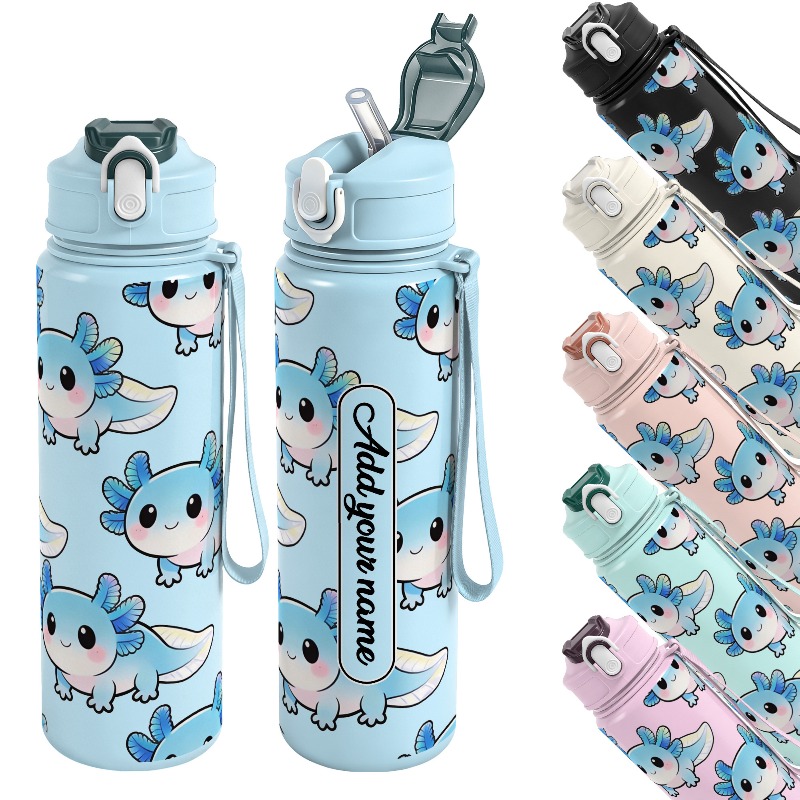 Reusable Straw - 750ml 용량의 맞춤형 이름이 새겨진, 새송이
