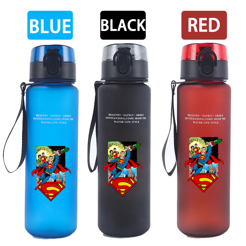 650ml 슈퍼맨 스포츠 물병 여성 남성 동기 부여 물 - Reusable Bottle 리뷰 및 가격