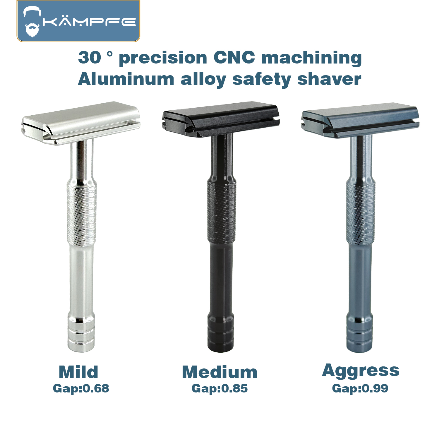 KAMPFE CNC 가공 폐쇄형 빗살 양면 알루미늄 수 - Safety Razor Handle 리뷰 및 가격