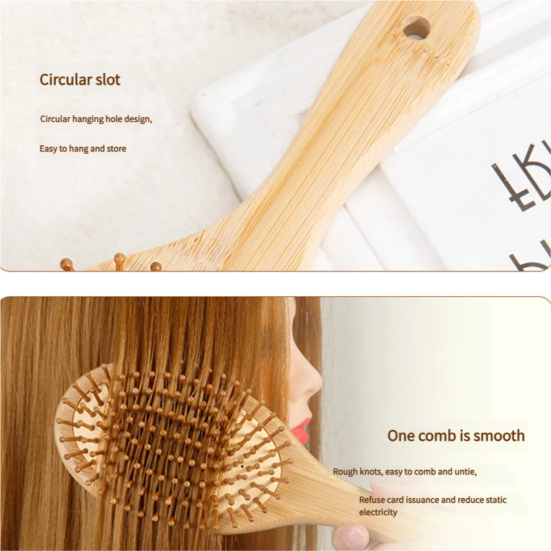 대나무 헤어 브러시 여성용 스타일링 헤어 빗 헤어브러시 - Bamboo Toothbrush 리뷰 및 가격