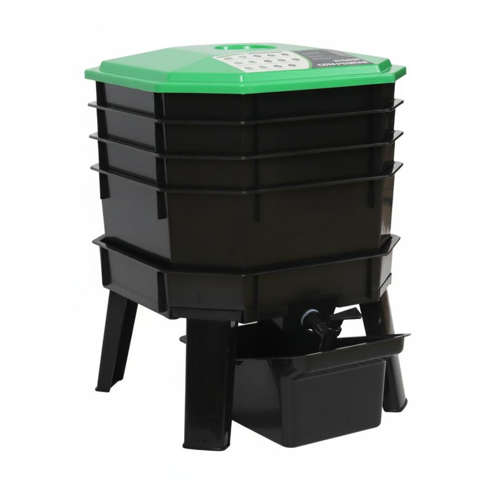 손쉬운 조작이 가능한 플라스틱 퇴비화 용기, 다층 웜팜 - Compost Bin 리뷰 및 가격